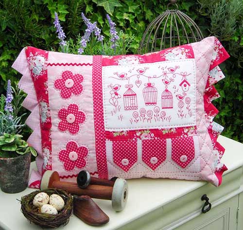 The Rivendale Collection-Briar Birds Cushion Pattern