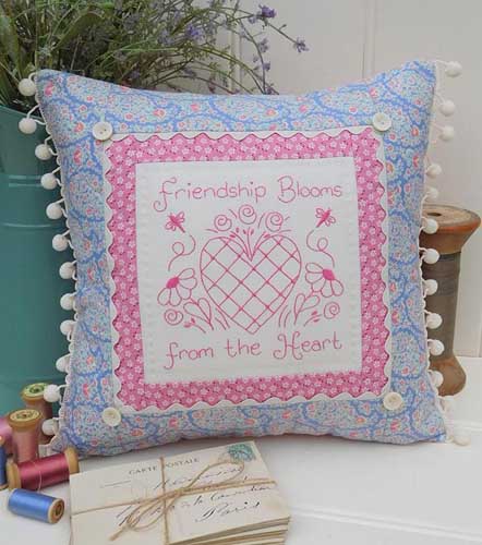 The Rivendale Collection-Friendship Blooms Cushion Pattern
