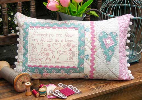 The Rivendale Collection-Friendships are sewn Cushion Pattern