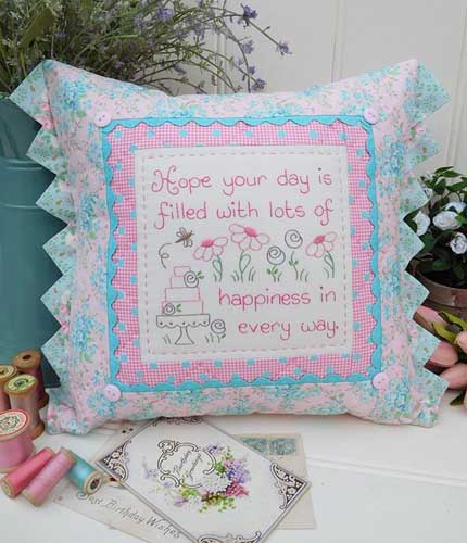 The Rivendale Collection-Happy Birthday Cushion Pattern