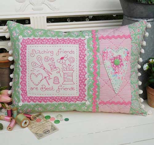 The Rivendale Collection-Stitching Friends Cushion Pattern