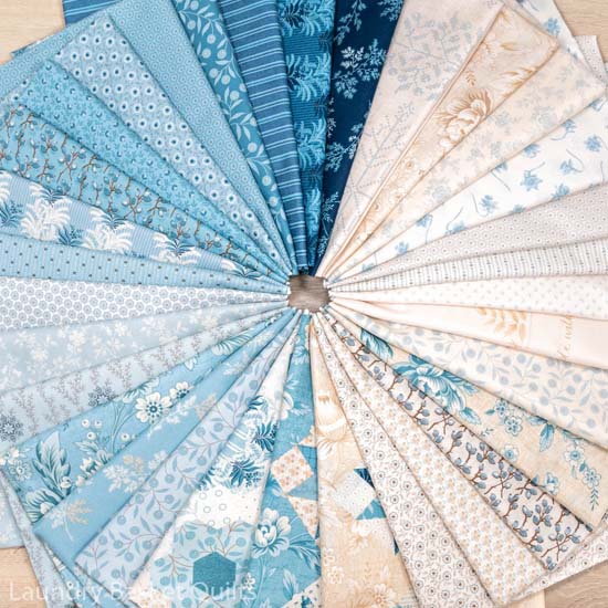 Patchwork Fabric-Andover-Bluebird-A-9850-B