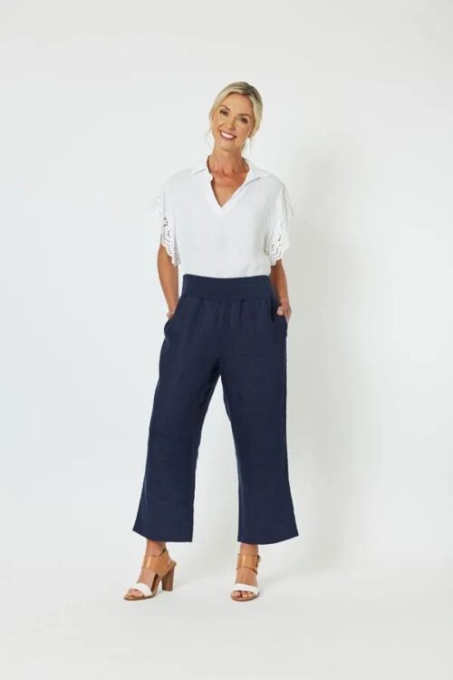 Gordon Smith Wide Leg Pant Navy 43440