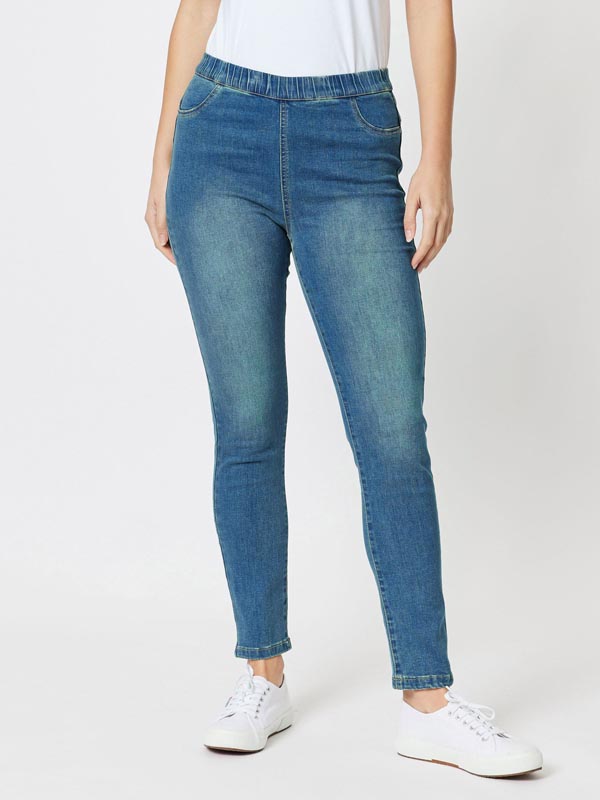 Threadz Crop Denim Jean 16999