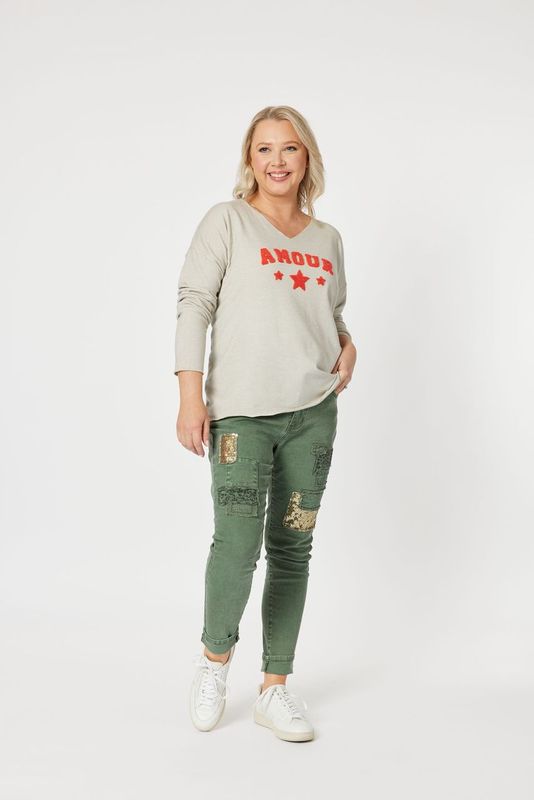 Threadz All That Jazz Jean Khaki 43795