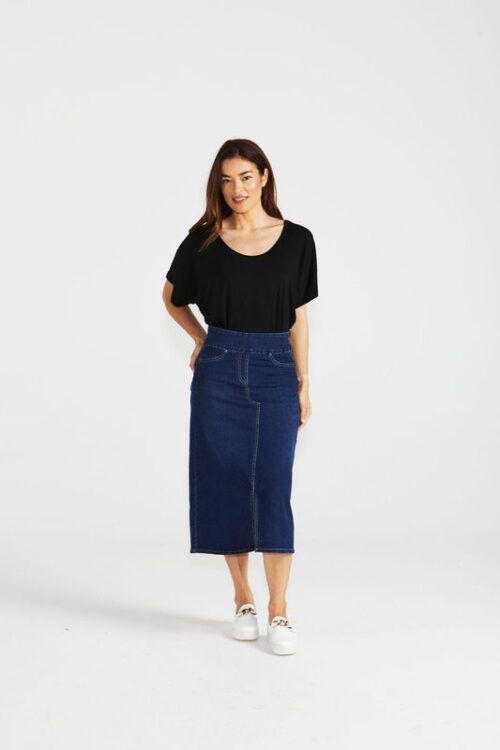 Betty Basics Shelby Stretch Denim Skirt BB8295