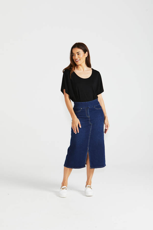 Betty Basics Shelby Stretch Denim Skirt BB8295