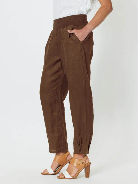 Gordon Smith Jersey Waist Linen Pant Koko 19393