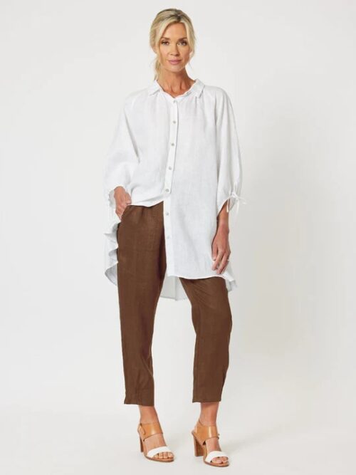 Gordon Smith Jersey Waist Linen Pant Koko 19393