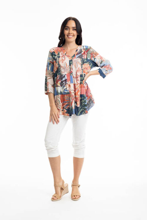 Orientique Luzon 3/4 Sleeved Top 72481