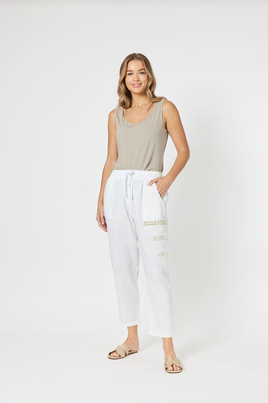 Threadz Amore Pant White 46334