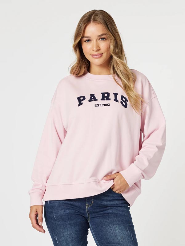 Threadz Paris Sweatshirt Pink 47324