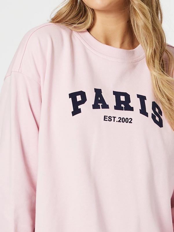 Threadz Paris Sweatshirt Pink 47324 - Image 6