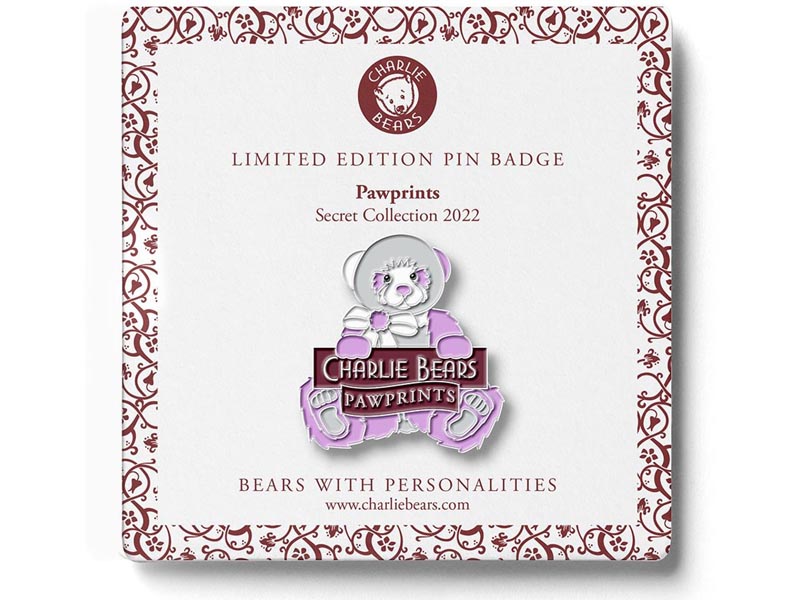 Limited Edition Paw Prints Pin Badge