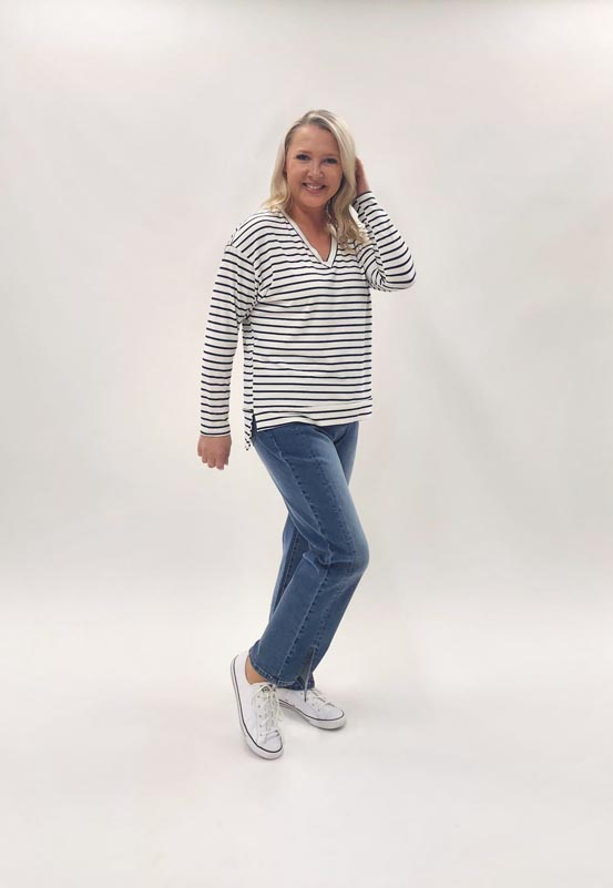 Threadz Coventry Stripe Tee 47060 - Image 2