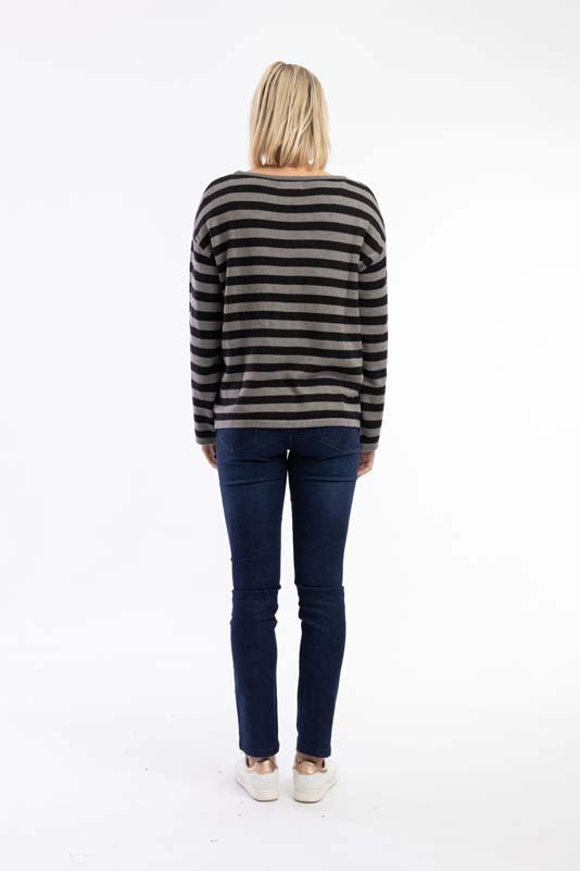 Orientique Stripe Knit Top 1301