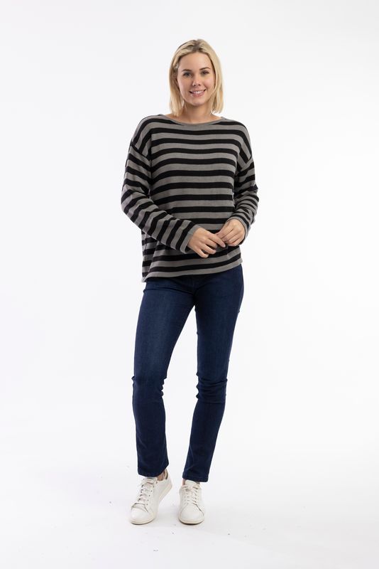 Orientique Stripe Knit Top 1301