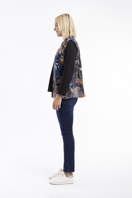 Orientique Abstract Floral Vest 23016 - Image 7