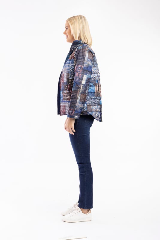 Orientique Puffer Jacket Kantha Patch 3243 - Image 3