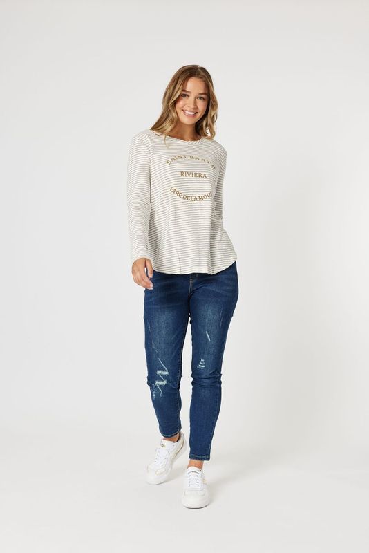 Threadz Riviera Tee Natural 47074 - Image 4