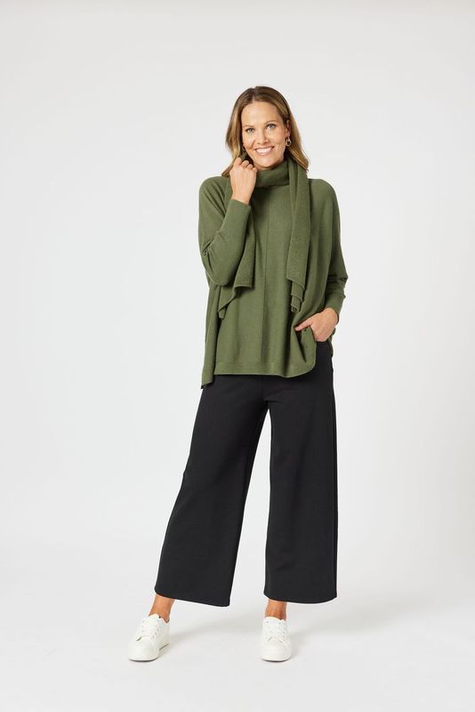 Clarity Remy Scarf Knit Khaki 46852 - Image 5