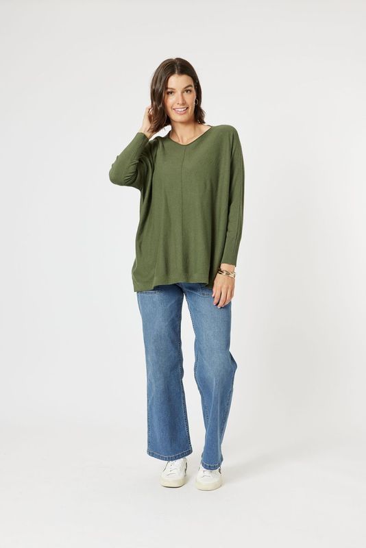 Clarity Remy Scarf Knit Khaki 46852 - Image 6