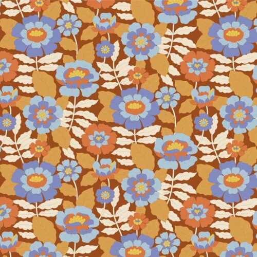Tilda Wallflower Beverley Caramel 100612 PER METRE
