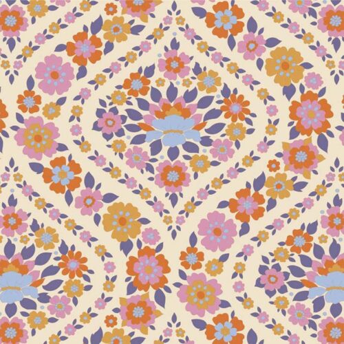 Patchwork Fabric Tilda Wallflower Thistle 100620