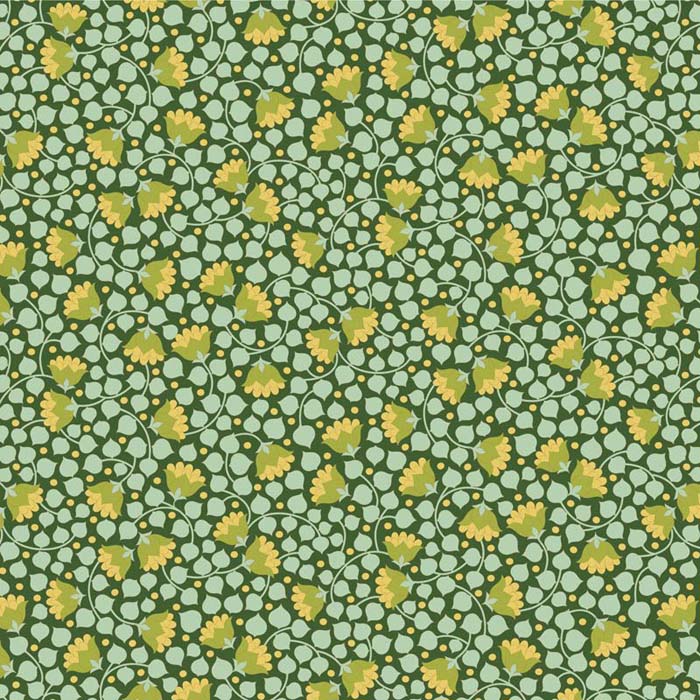 Patchwork Fabric Tilda Bellflower Pine 110127