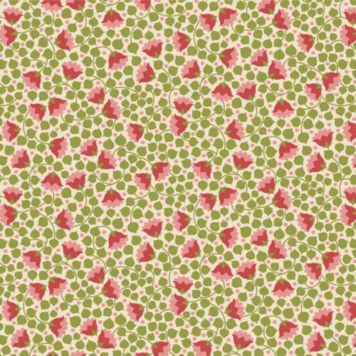 Patchwork Fabric Tilda Bellflower Green 110128