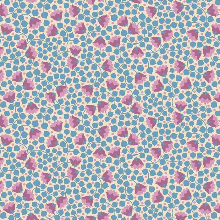 Patchwork Fabric Tilda Bellflower Blue 110132