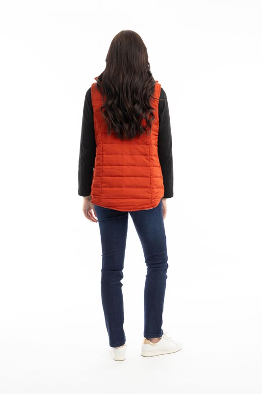 Orientique Puffer Vest Japanese Garden 3244 - Image 4