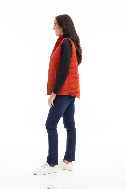 Orientique Puffer Vest Japanese Garden 3244 - Image 5