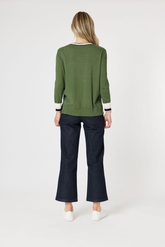 Gordon Smith Harvard Jumper Khaki 46647 - Image 4