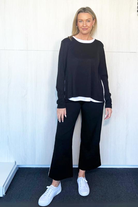 Threadz Urban Crop Pant Black 46783 - Image 3