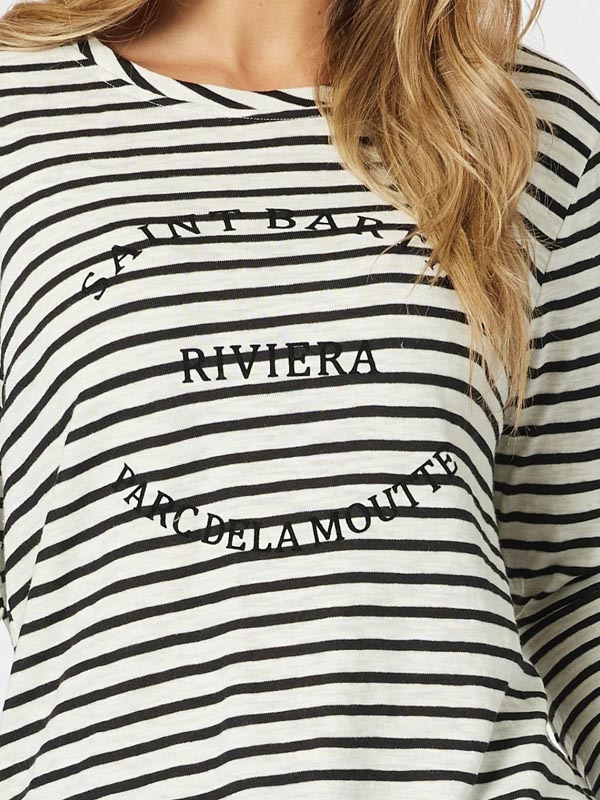 Threadz Riviera Tee Black/White 47074 - Image 5