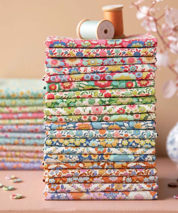 Tilda Wallflower Janice Blue 100615 PER METRE - Image 6