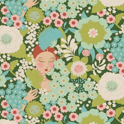 Tilda Wallflower Green 100605