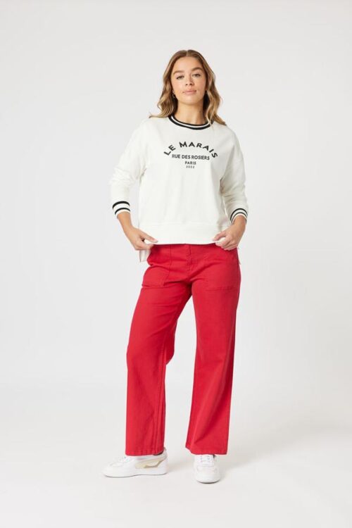 Threadz Le Maris Sweat Ivory 47931