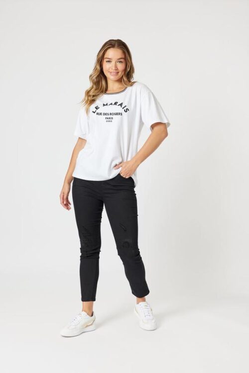 Threadz Le Marias Tee White 48224