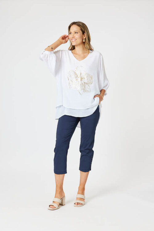 Clarity Petal Parachute Pant Navy 48128