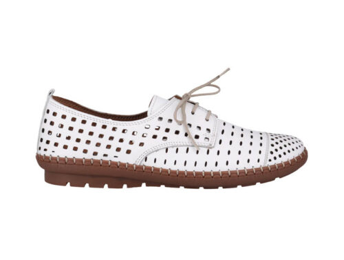 Cabello Kroon Lace-up Shoe White