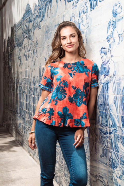 Orientique Arashi Frill Top 72561