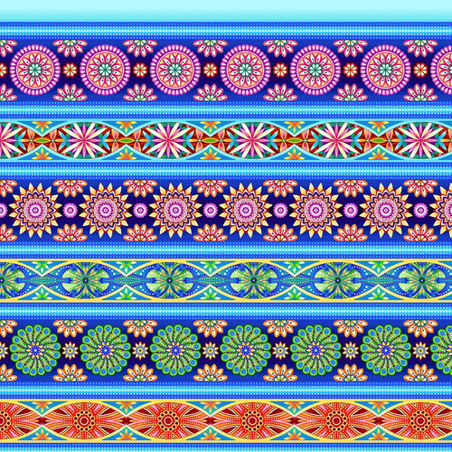 Patchwork Fabric Caravan 8296-77