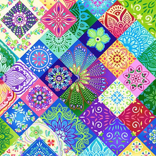 Patchwork Fabric Caravan 8298-77