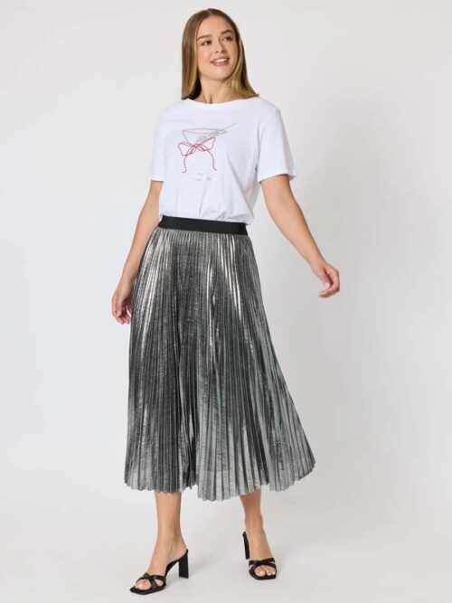 Threadz Shimmer Pleated Skirt 48495