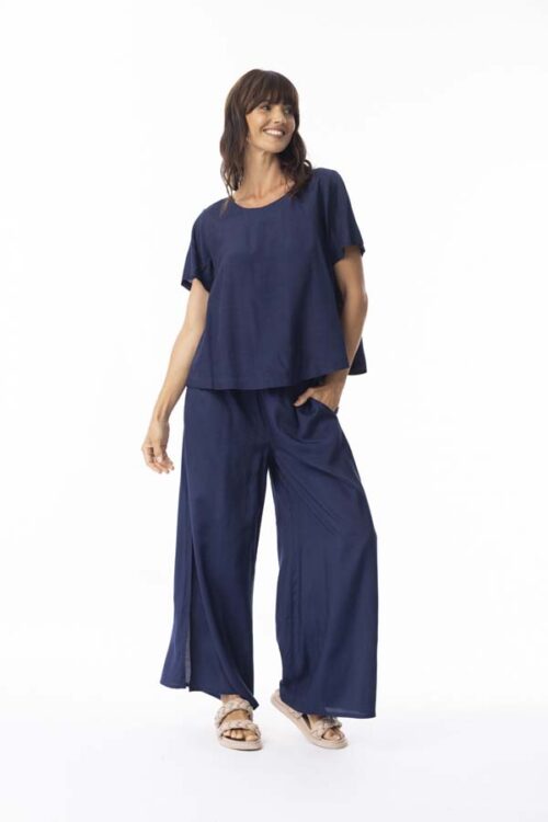 Orientique Lux Short Navy Top 52706