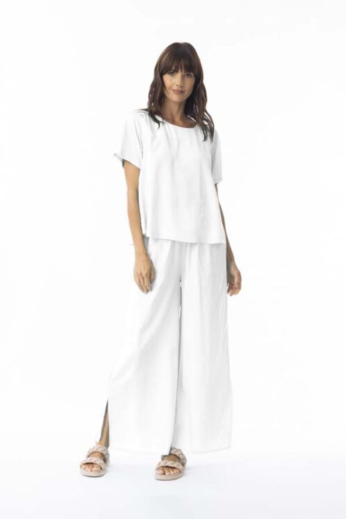 Orientique Lux Short White Top 52706