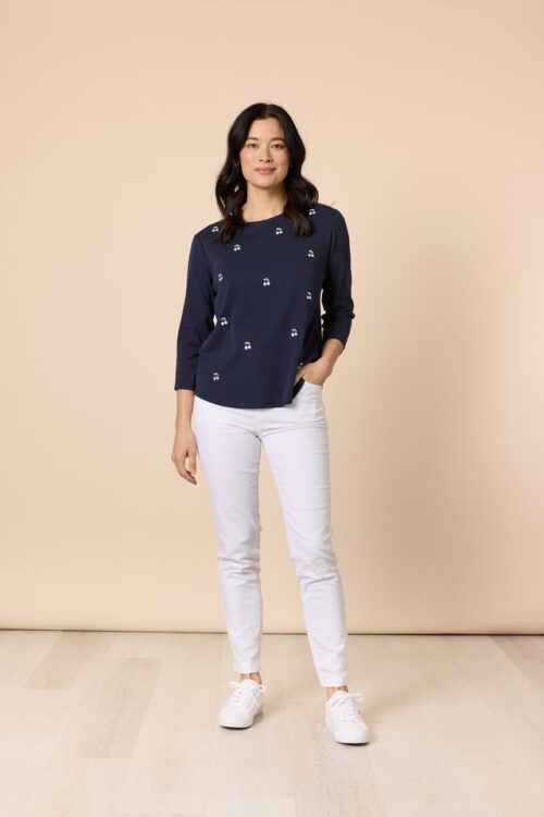 Gordon Smith Navy & White Cherry Tee 48640