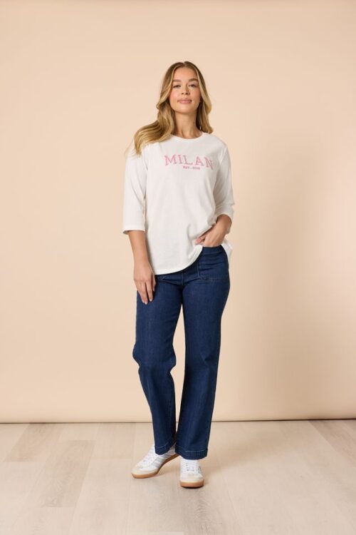 Threadz White Milan Tee 48580